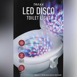LED Motion Sensor Disco Bathroom Light